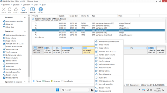 Gerenciador de partição de servidor