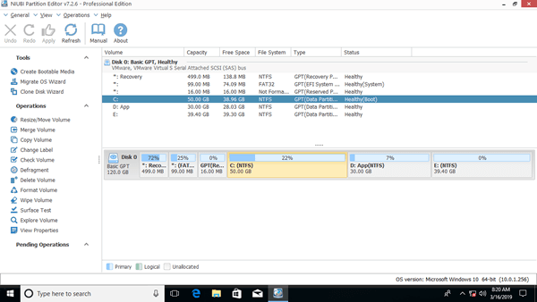 Janela principal do NPE