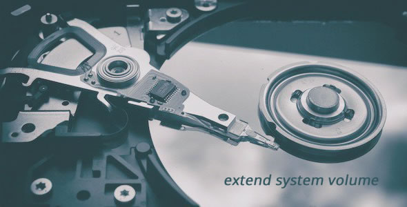 Estender partição do sistema