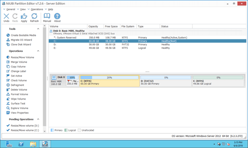 Mover espaço não alocado