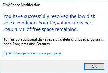 Resultado da limpeza