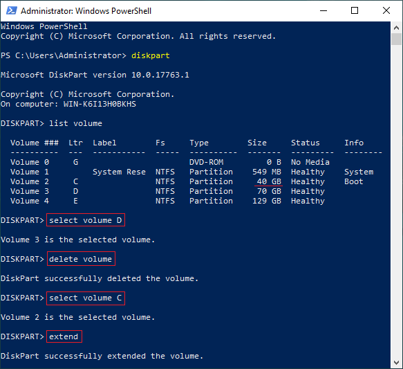 Powershell estender